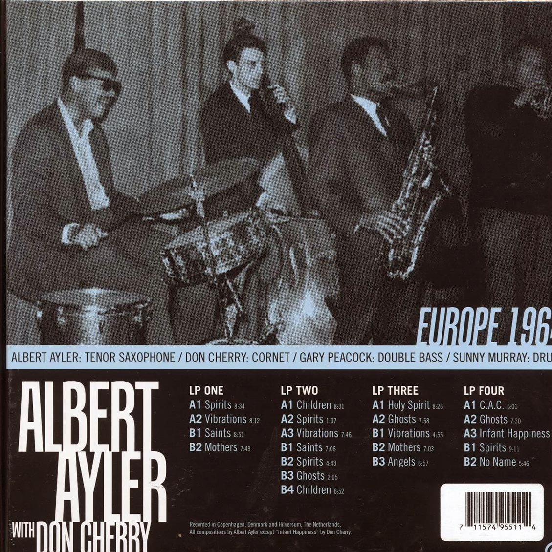 Albert Ayler, Don Cherry - Europe 1964 (RSD 2025) (ltd. ed.) (4xLP) (box set)