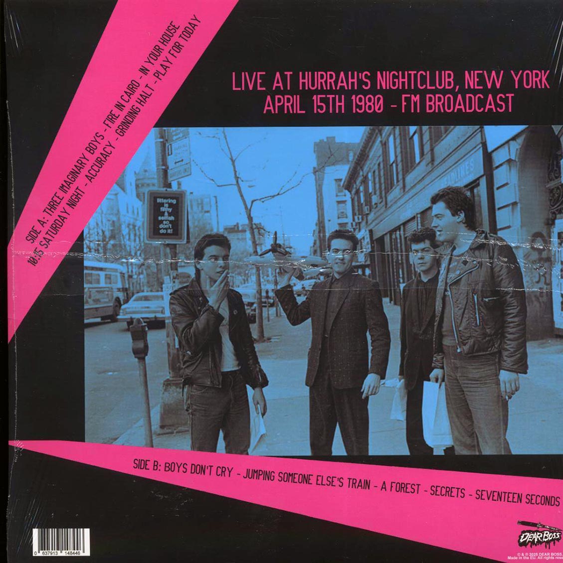 The Cure - Live At Hurrah's Nightclub, New York, April 15th 1980 (ltd. 300 copies made) (pink vinyl)