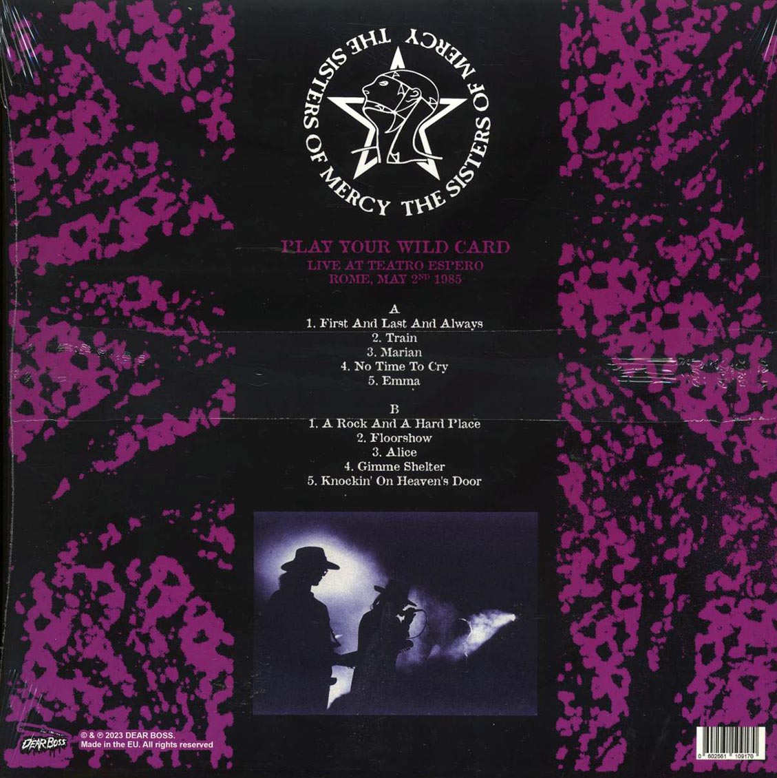 The Sisters Of Mercy - Play Your Wild Card: Live At Teatro Espero, Rome, Italy, May 2nd 1985 (ltd. 300 copies made) (splatter vinyl)