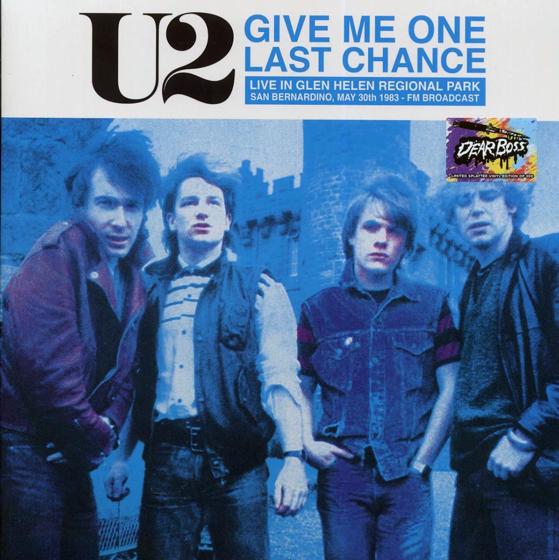 U2 - Give Me One Last Chance: Live In Glen Helen Regional Park, San Bernadino, May 30th 1983 FM Broadcast (ltd. 300 copies made) (splatter vinyl)