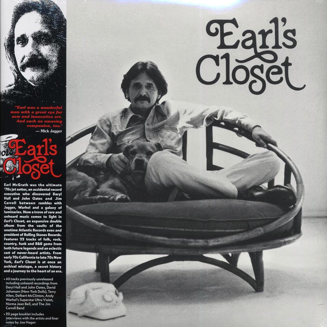Daryl Hall & John Oates, Kazoo Singers, Delbert & Glen, Terry Allen, Etc. - Earl's Closet: The Lost Archive Of Earl McGrath, 1970 To 1980 (orig. press) (2xLP)