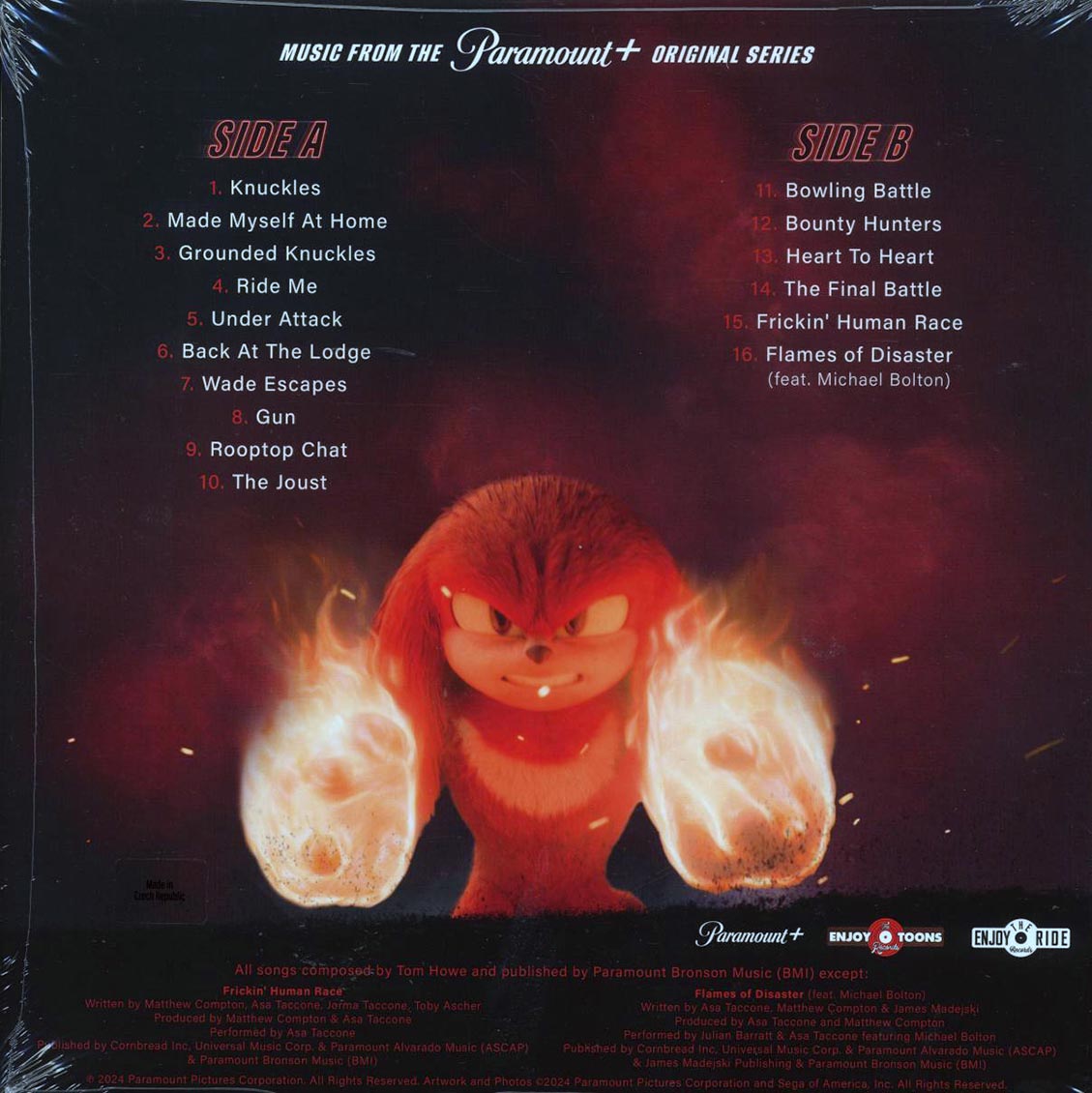 Tom Howe - Knuckles: Music From The Paramount+ Original Series (ltd. 300 copies made) (red/white vinyl)
