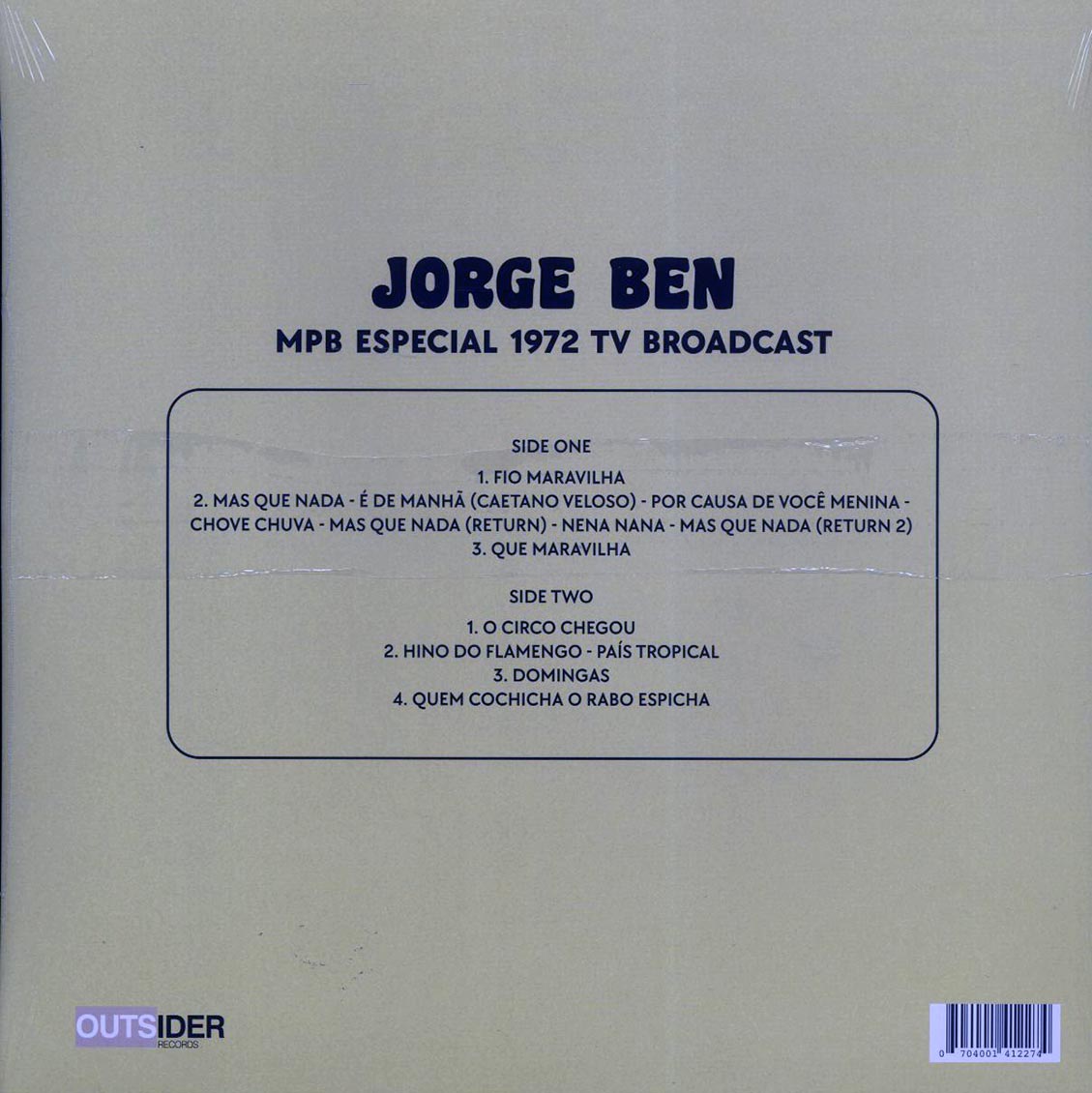 Jorge Ben - MPB Especial 1972 TV Broadcast