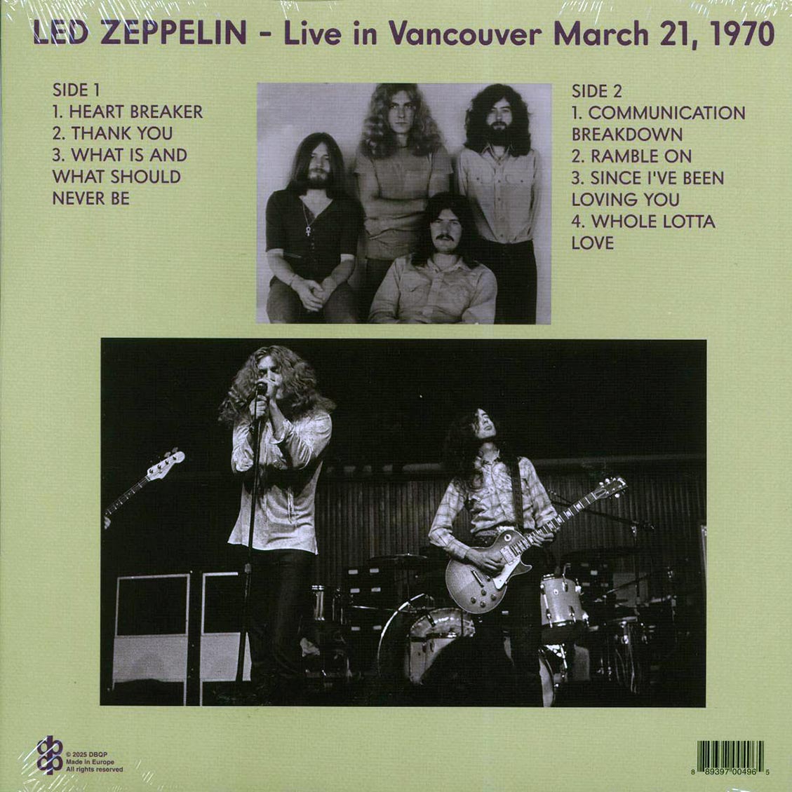 Led Zeppelin - Mudslide: Live In Vancouver March 21, 1970