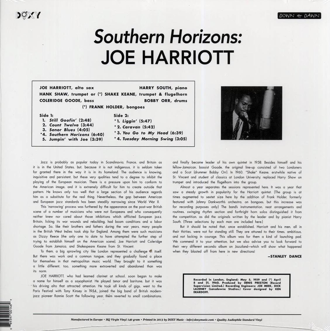 Joe Harriott Quintet And Sextet - Southern Horizons
