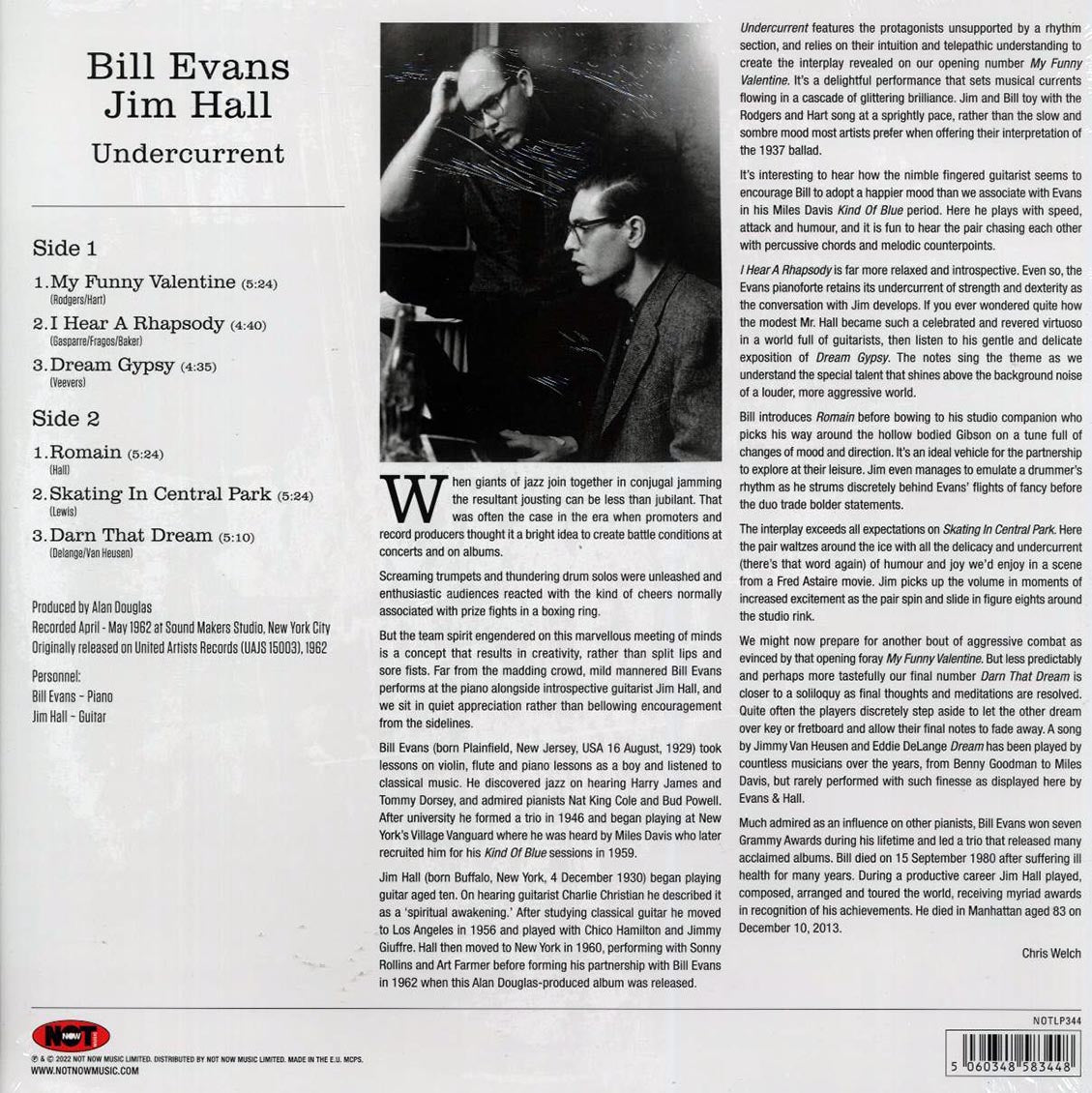 Bill Evans, Jim Hall - Undercurrent (180g) (white vinyl)