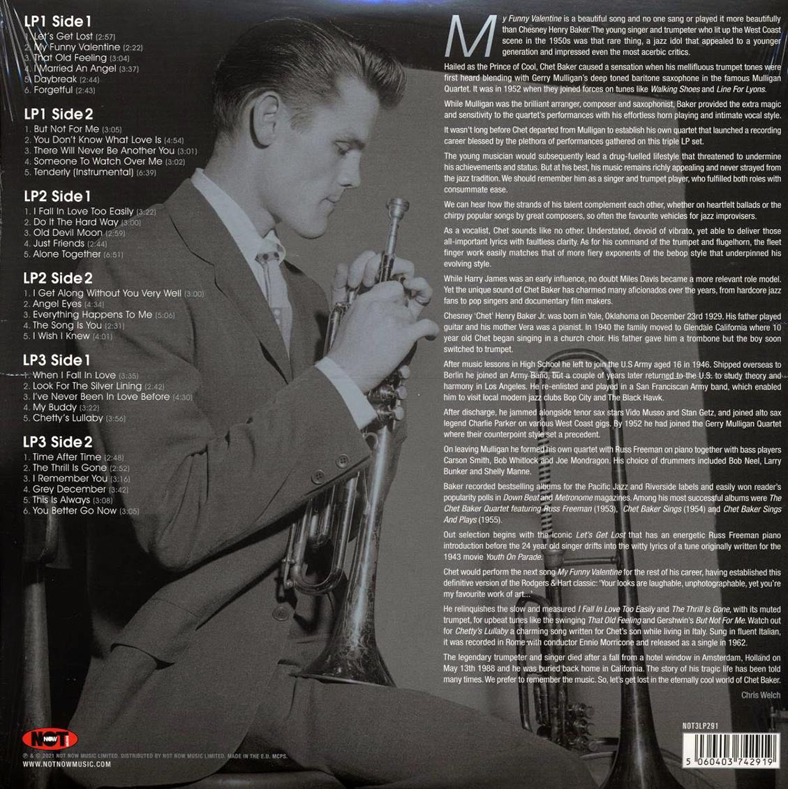 Chet Baker - Platinum Jazz (32 tracks) (3xLP) (silver vinyl)