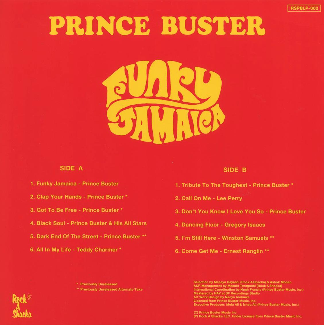 Prince Buster - Funky Jamaica (Japan press)