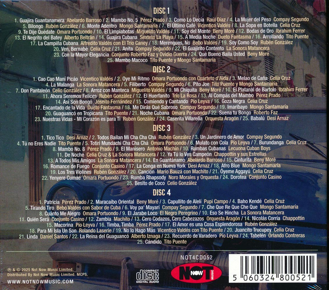 Celia Cruz, Compay Segundo, Perez Prado, Mongo Santamaria - 100 Cuban Hits (100 tracks) (4xCD) (deluxe 4-fold digipak)