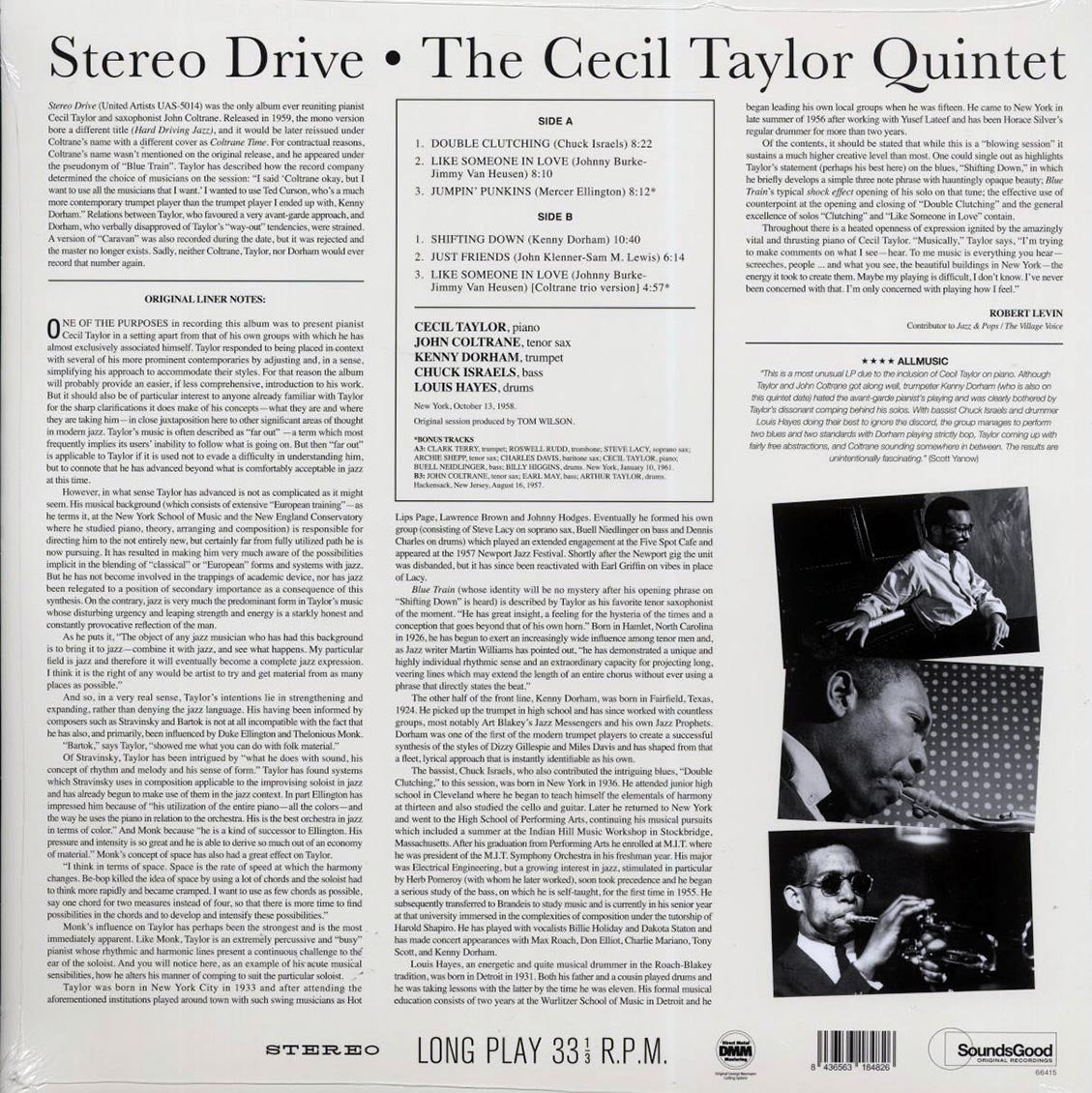 Cecil Taylor Quintet - Stereo Drive (+2 bonus tracks) (180g)