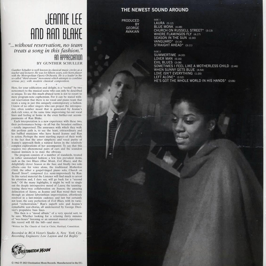 Jeanne Lee, Ran Blake - The Newest Sound Around (ltd. 500 copies made) (clear vinyl)