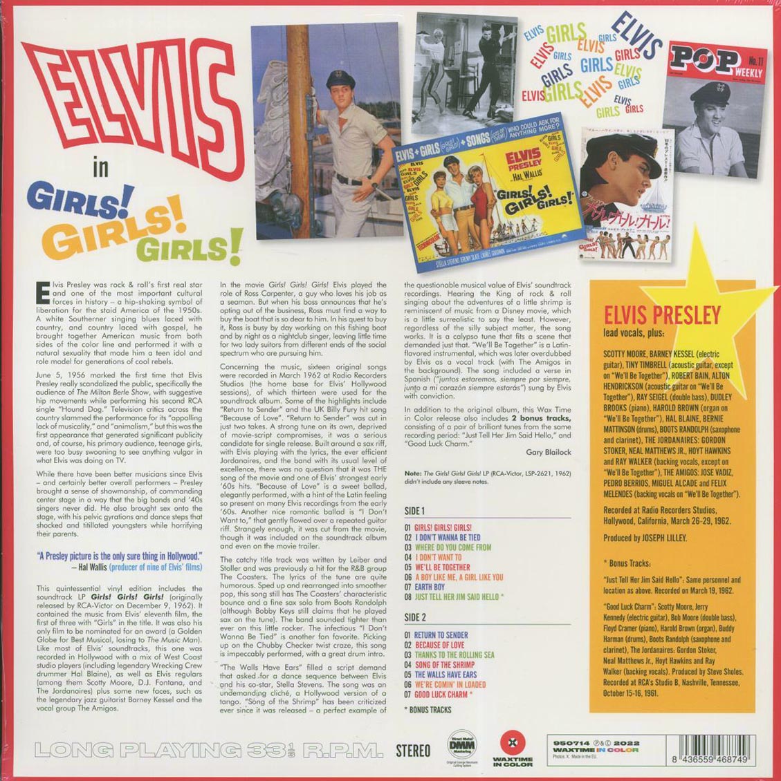 Elvis Presley - Girls! Girls! Girls! (180g) (red vinyl) (incl. 2x7")