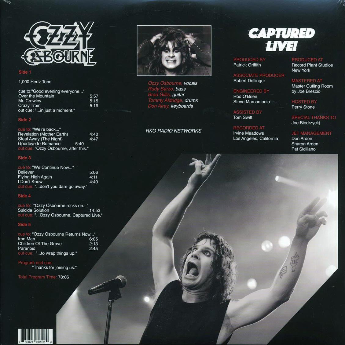 Ozzy Osbourne - Captured Live (3xLP)