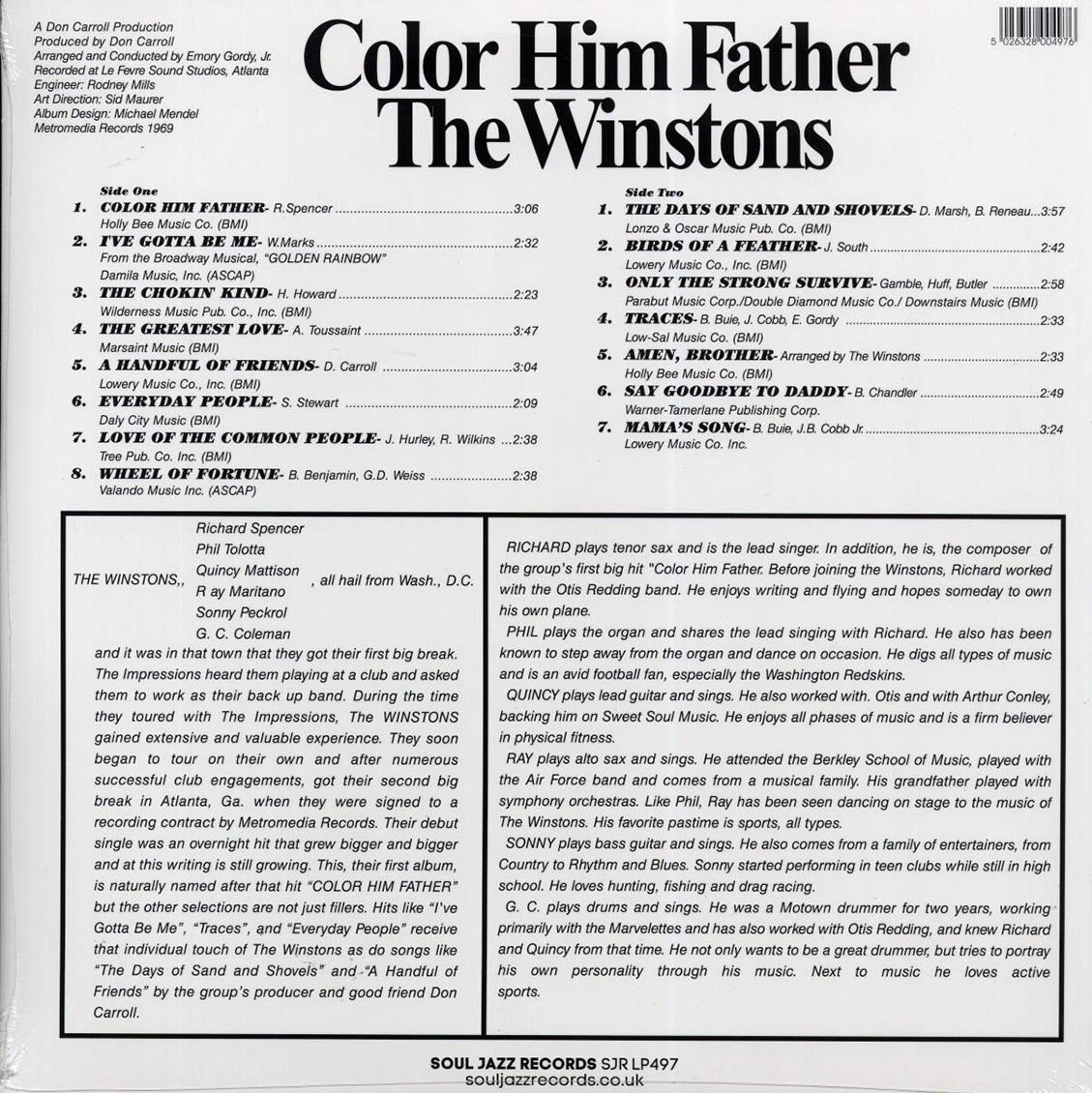 The Winstons - Color Him Father (+4 bonus tracks) (ltd. ed.) (2xLP)