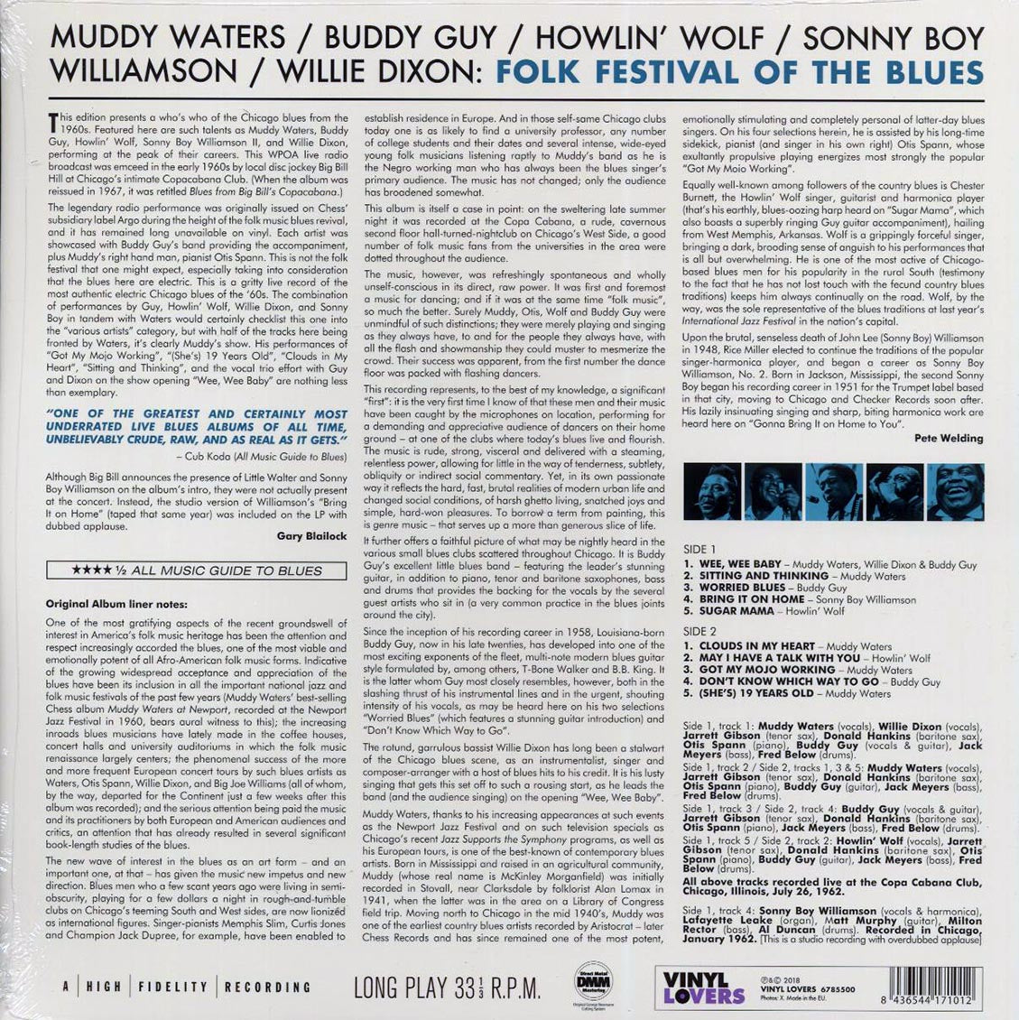Muddy Waters, Buddy Guy, Howlin' Wolf, Sonny Boy Williamson - Folk Festival Of The Blues (ltd. ed.) (180g)