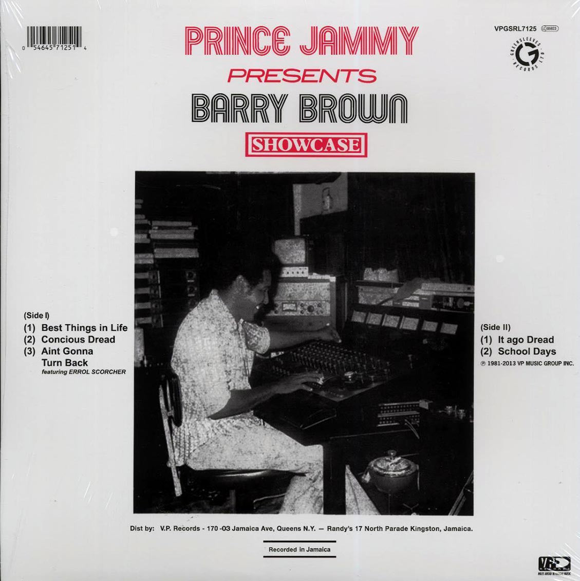 Barry Brown - Prince Jammy Presents Barry Brown Showcase