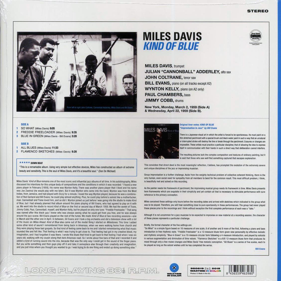 Miles Davis - Kind Of Blue (ltd. ed.) (180g) (blue vinyl)
