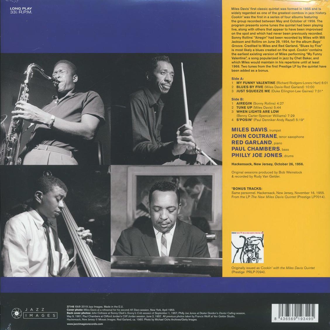 Miles Davis - Cookin' (+2 bonus tracks) (ltd. ed.) (180g)