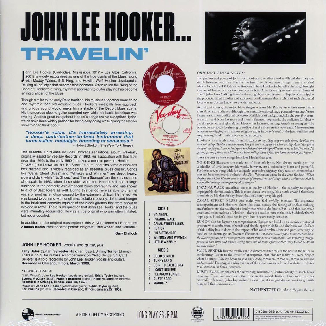 John Lee Hooker - Travelin' (+2 bonus tracks) (ltd. ed.) (180g)