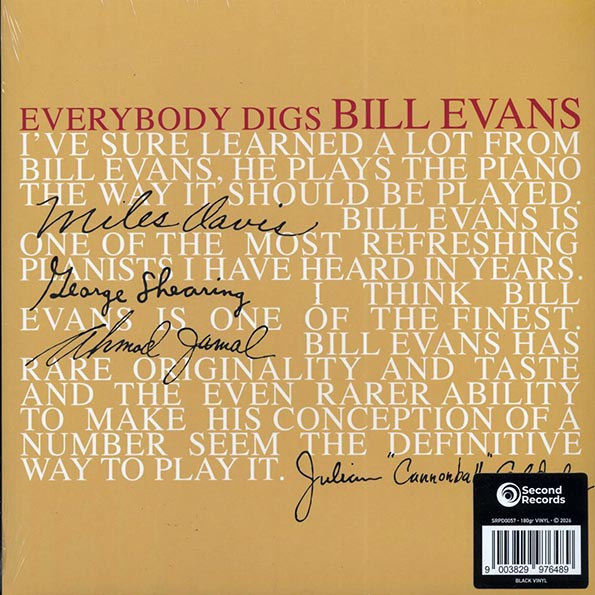 Bill Evans Trio - Everybody Digs Bill Evans (180g)