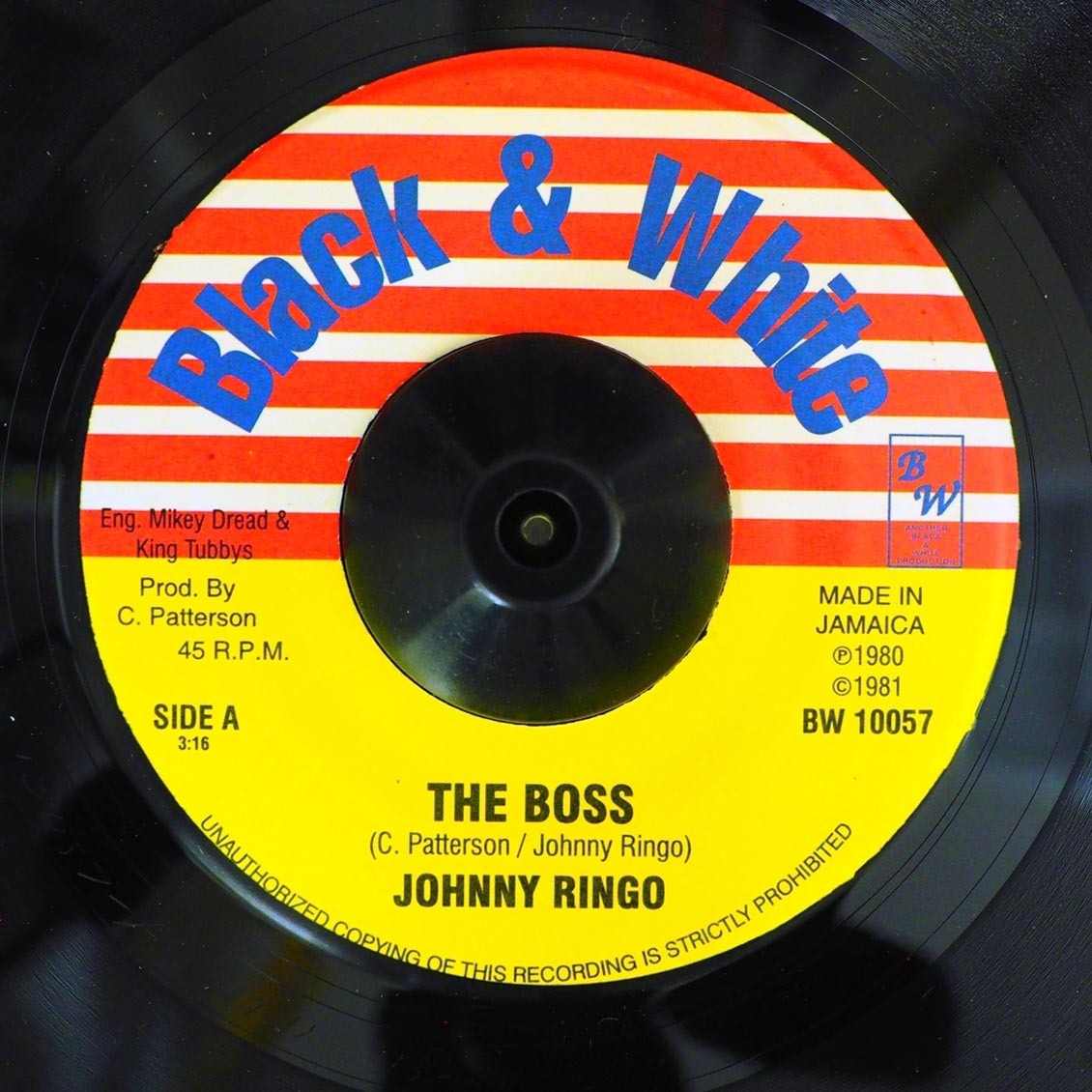 Johnny Ringo - The Boss / King Tubby - Billboard Skank