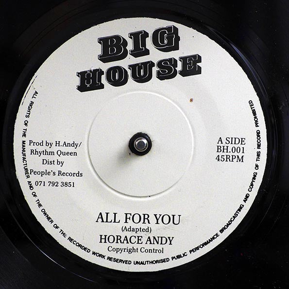 Horace Andy - All For You / Version (rhythm: "Horace Andy - Fever") (orig. press)
