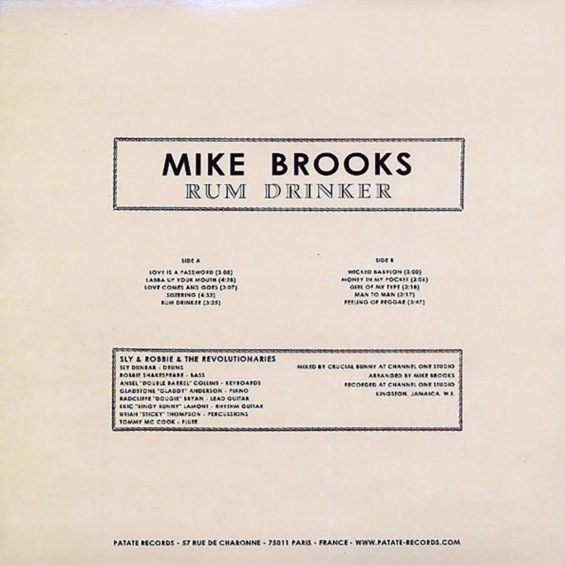 Mike Brooks - Rum Drinker