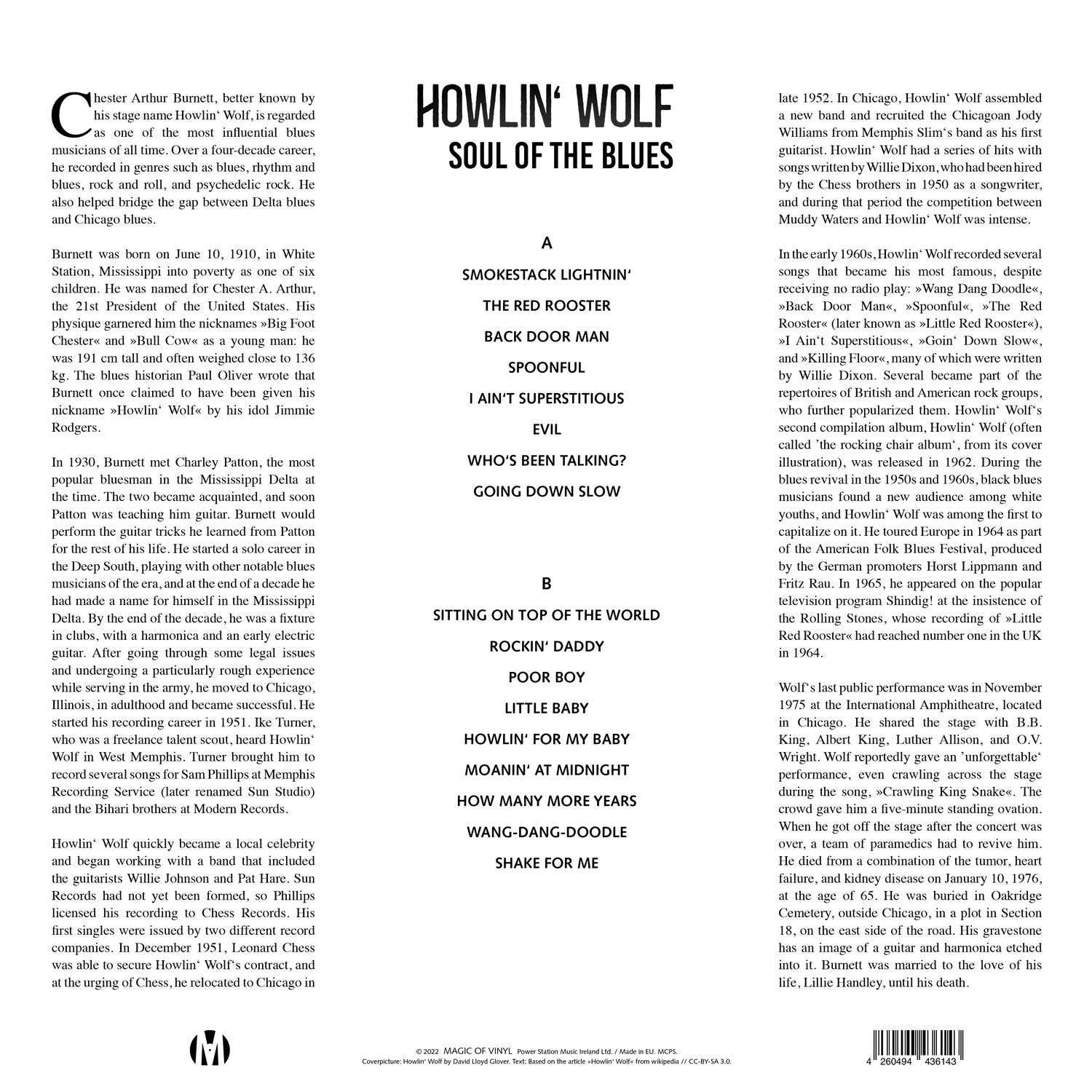 Howlin’ Wolf - Soul Of The Blues Limited Edition