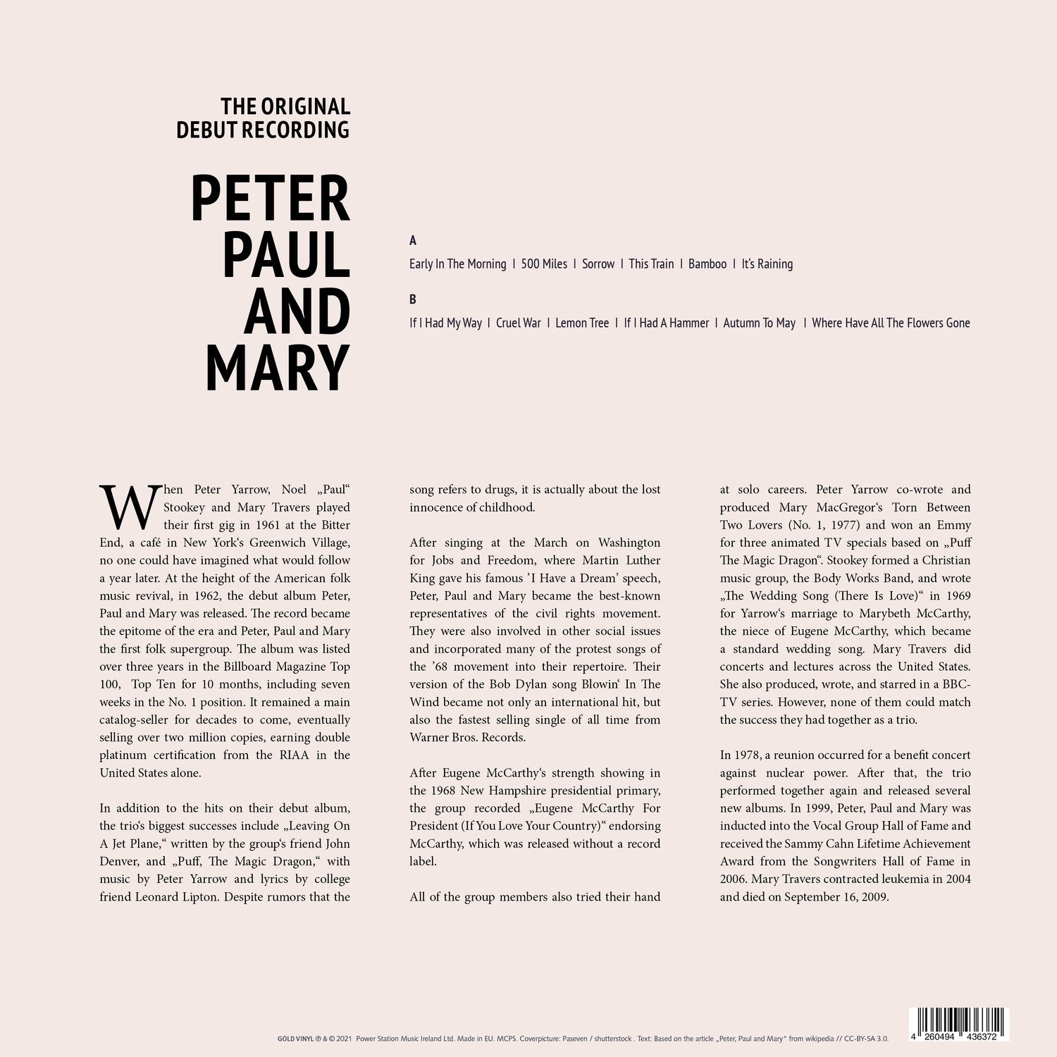 Peter Paul And Mary - Peter Paul And Mary Limited Edition
