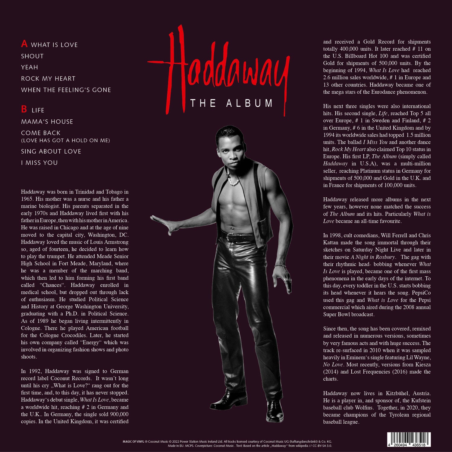 Haddaway - The Album Limited Edition
