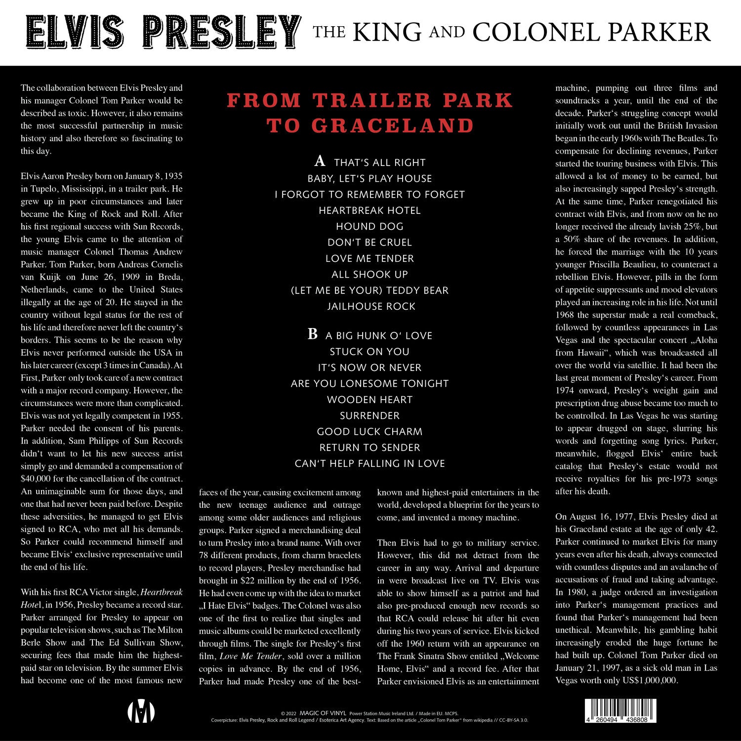 Elvis Presley - The King And Colonel Parker Limited Edition