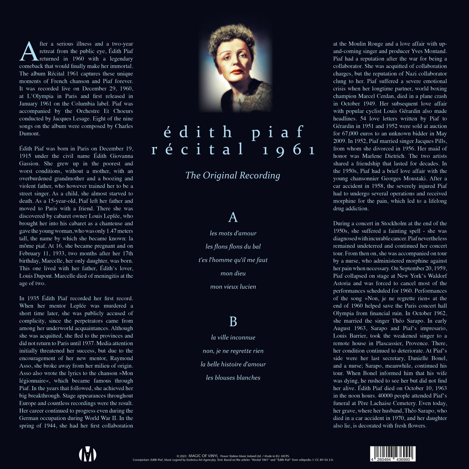 Édith Piaf - Récital 1961 Limited Edition
