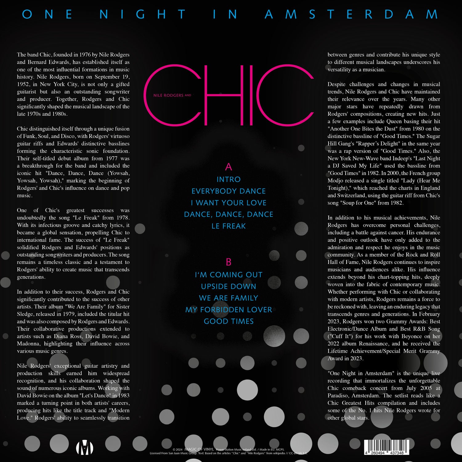 Chic - One Night In Amsterdam Limited Edition