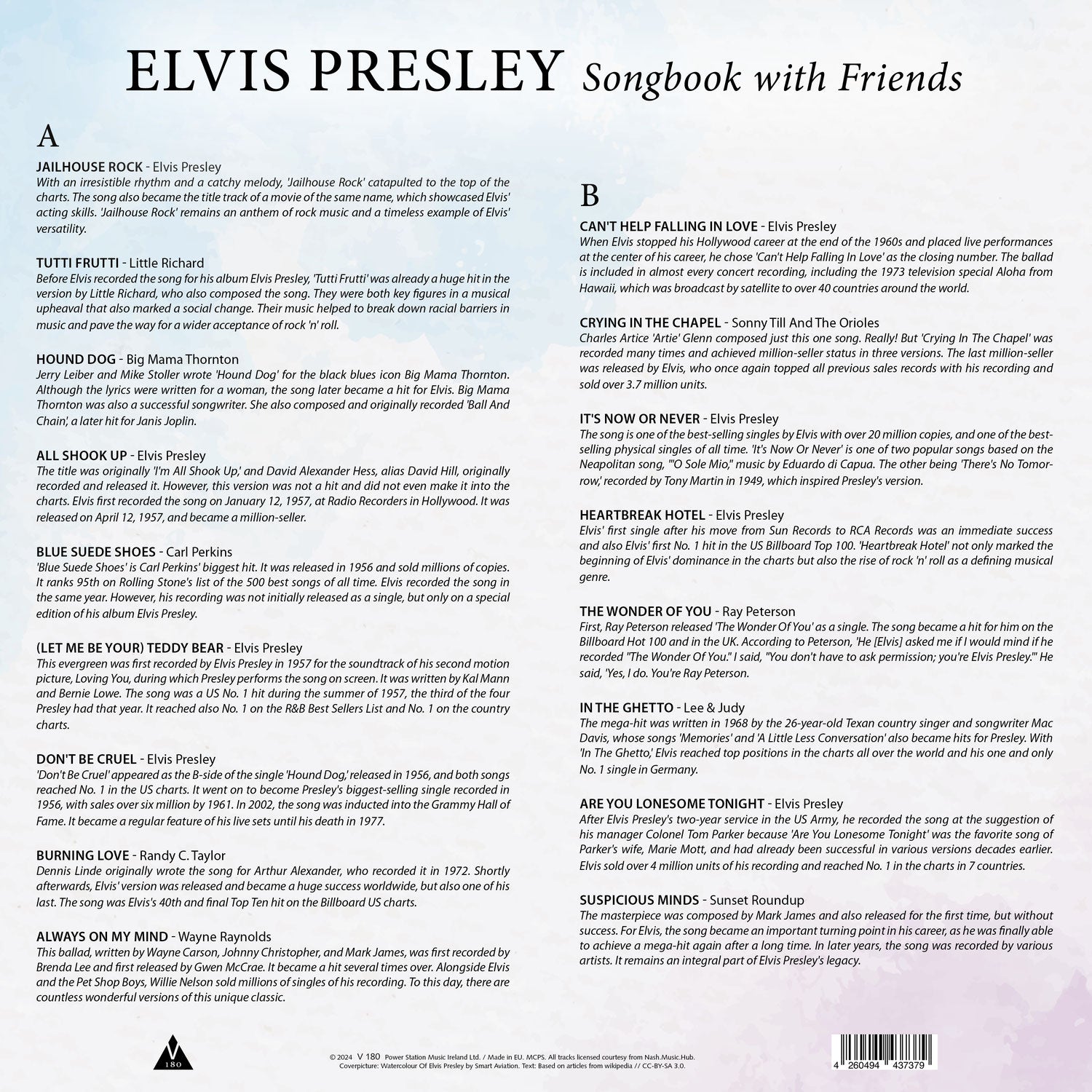 Elvis Presley - Songbook With Friends Limited Edition