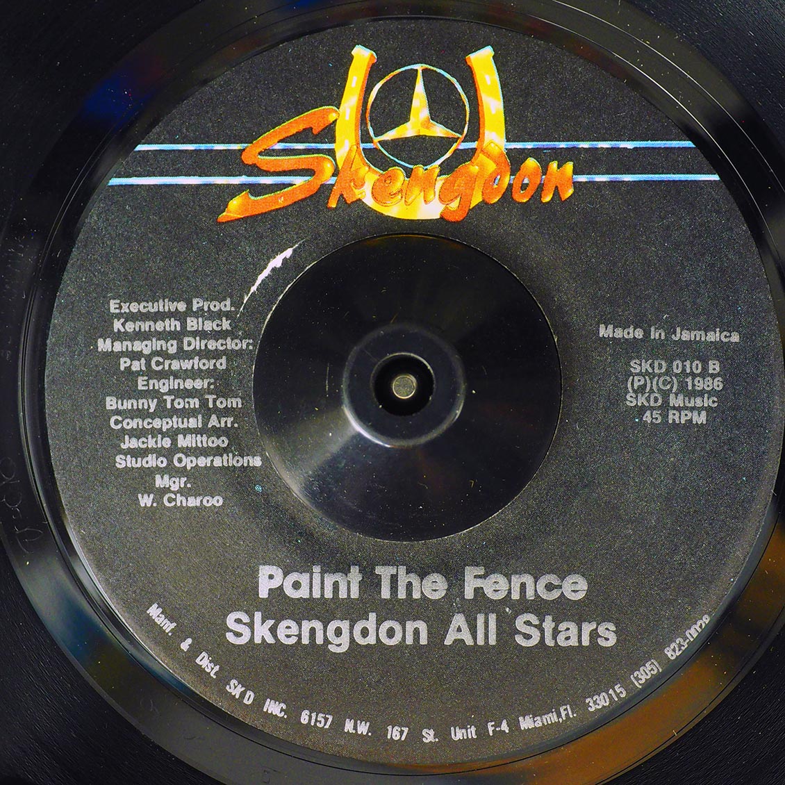 Jr. Delgado - Nine Fence / Skengdon All Stars - Paint The Fence (orig. press)