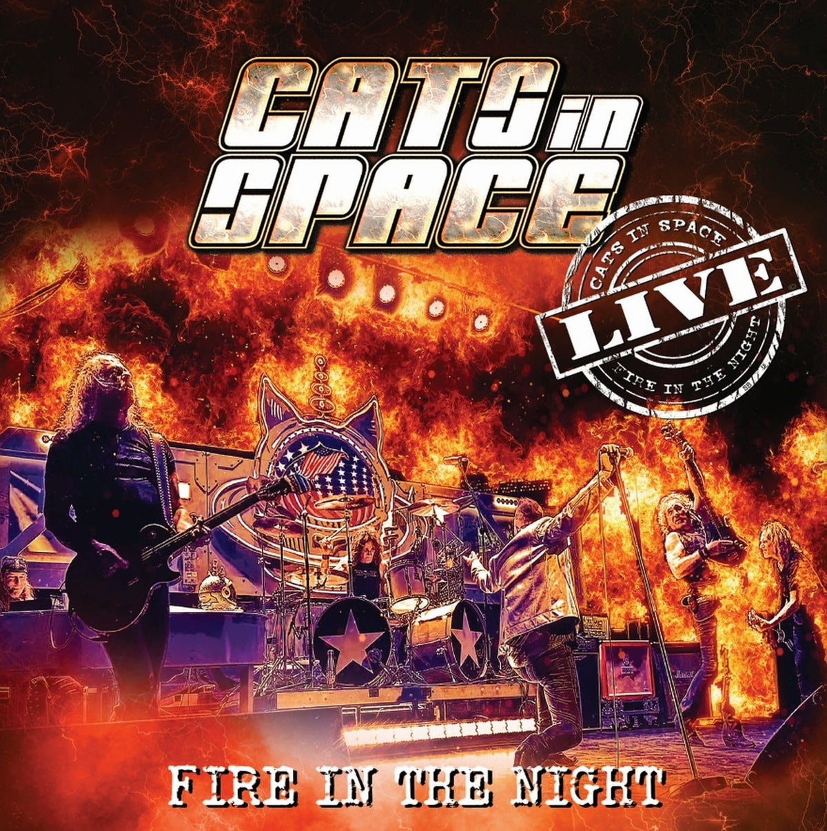 CATS IN SPACE - FIRE IN THE NIGHT: LIVE (2CD)