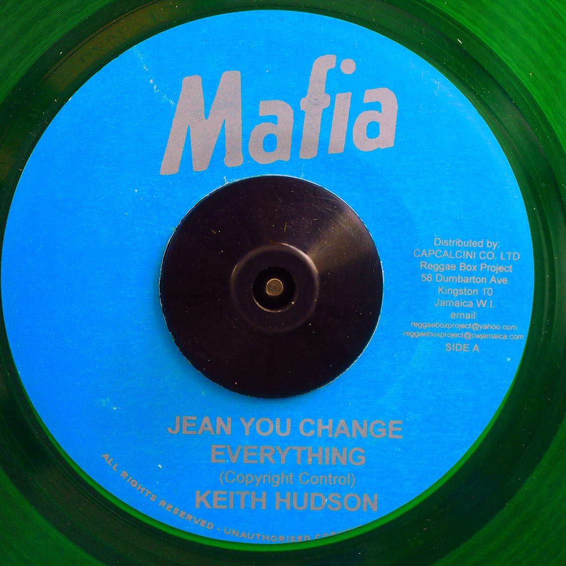 Keith Hudson - Jean You Change Everything / Keith Hudson - Jean Version (green vinyl)