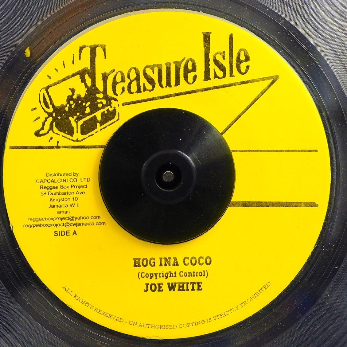 Joe White - Hog Ina Coco / Roland Alphonso - Sandy Gully (clear vinyl)