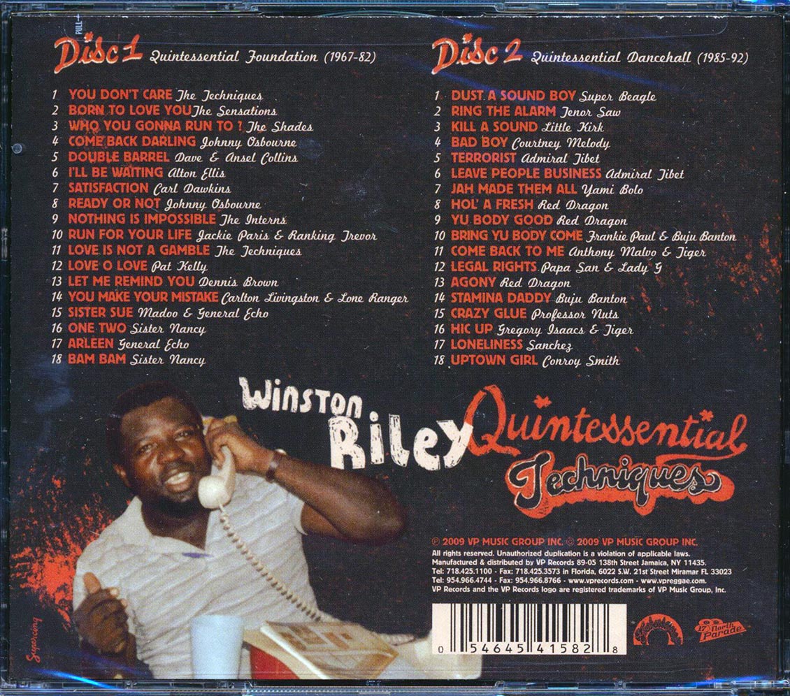 Winston Riley - Quintessential Techniques (36 tracks) (2xCD)