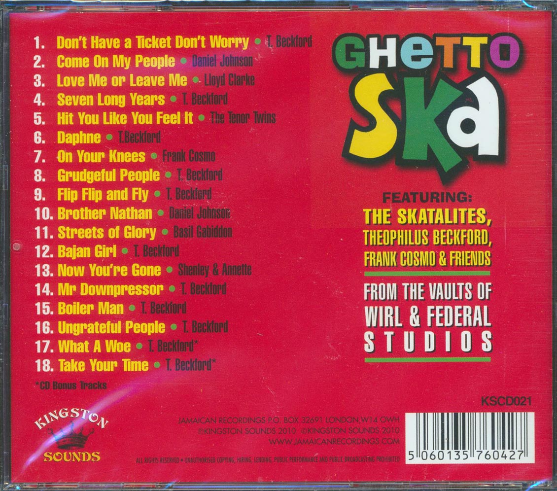 Skatalites, Theo Beckford, Etc. - Ghetto Ska