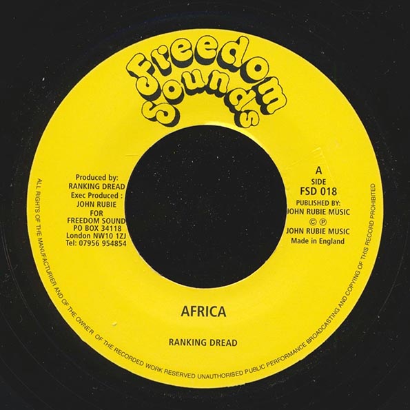 Ranking Dread - Africa / King Tubby - Tubbys Dub Plate Mix (UK press)