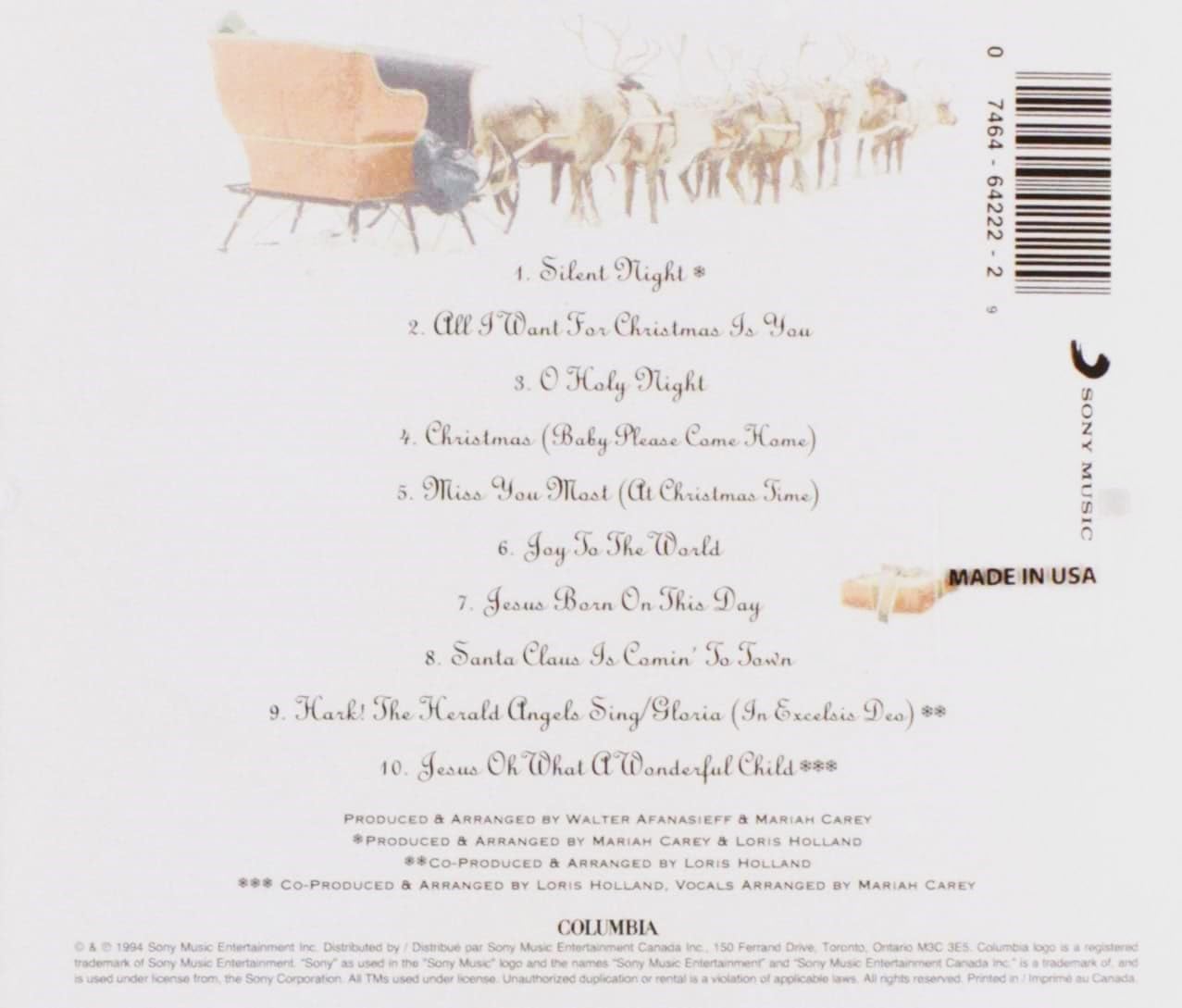 Merry Christmas by Mariah Careys СD