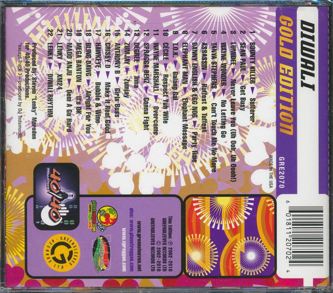 Various - Diwali Gold Edition (rhythm: "Diwali") (22 tracks)