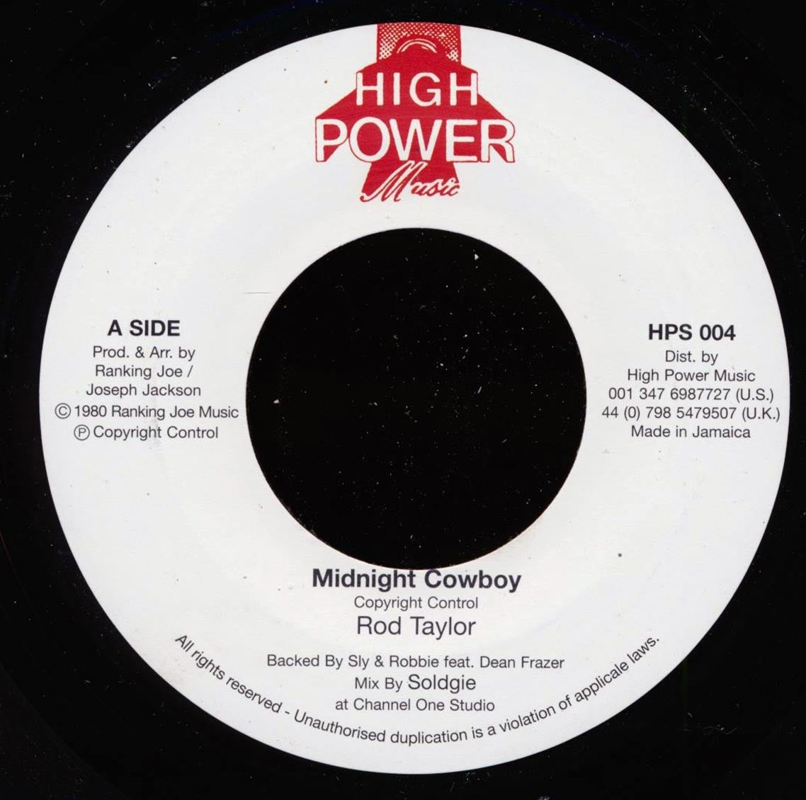 Rod Taylor - Midnight Cowboy / Heavenless Dub (rhythm: "Heavenless AKA Entertainment")