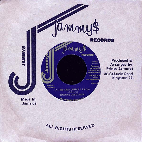 Johnny Osbourne - In The Area (What A La La) / Version (rhythm: "Stalag") (Japan) (Japan press)