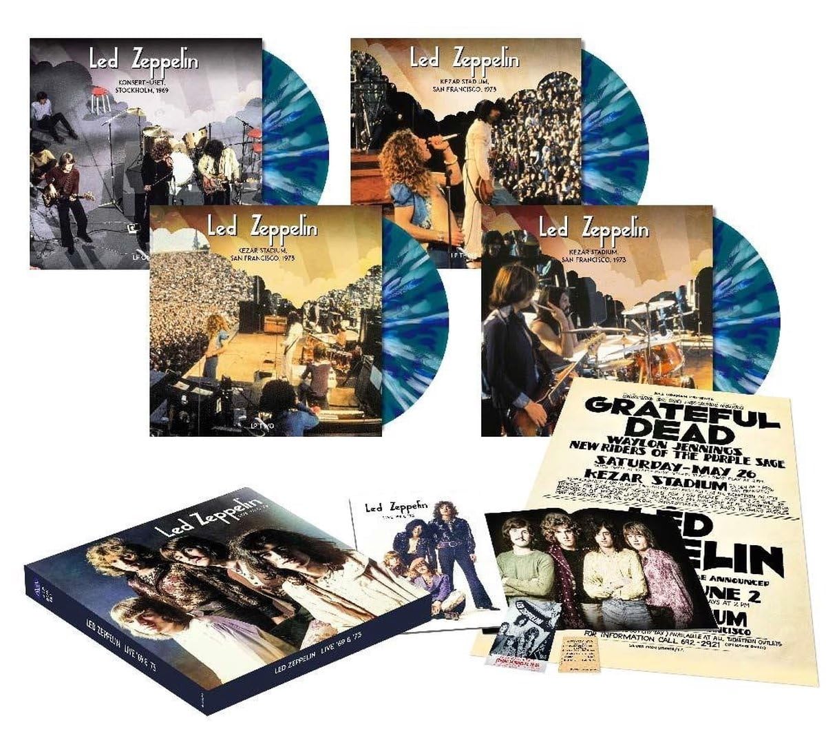 Live '69 & '73 - Led Zeppelin Vinyl - Deluxe Color Edition