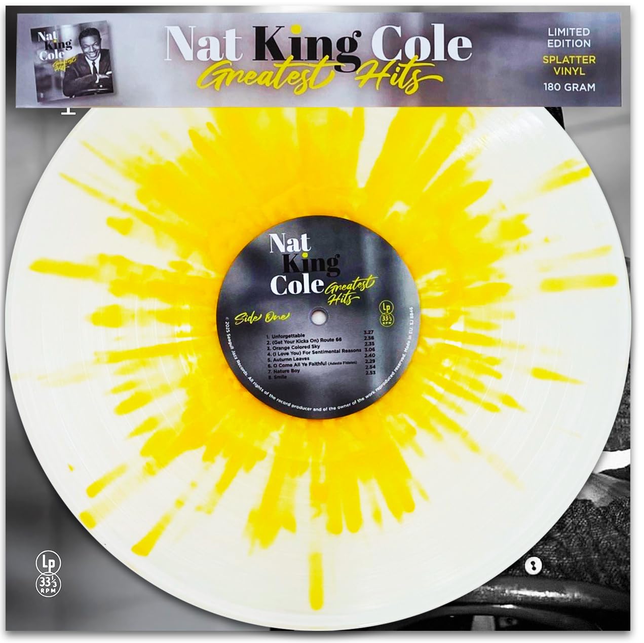 Nat King Cole Greatest Hits - Limited Color Edition - Yellow Splatter LР
