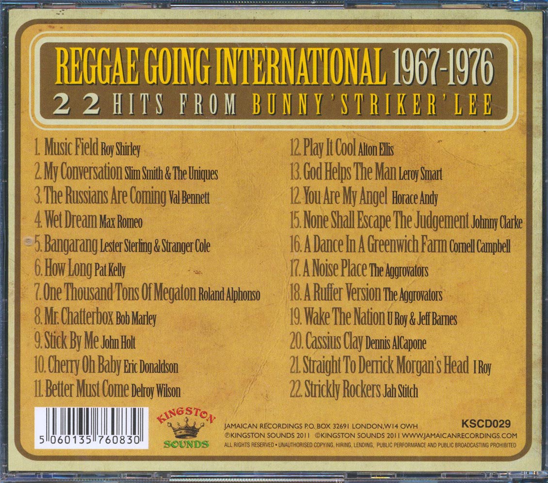 Horace Andy, Max Romeo, Alton Ellis, Johnny Clarke, Etc. - Reggae Going International: 22 Hits From Bunny Lee (22 tracks)