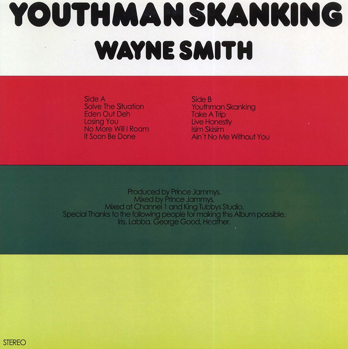 Wayne Smith - Youthman Skanking (2011 FIRST PRESS)