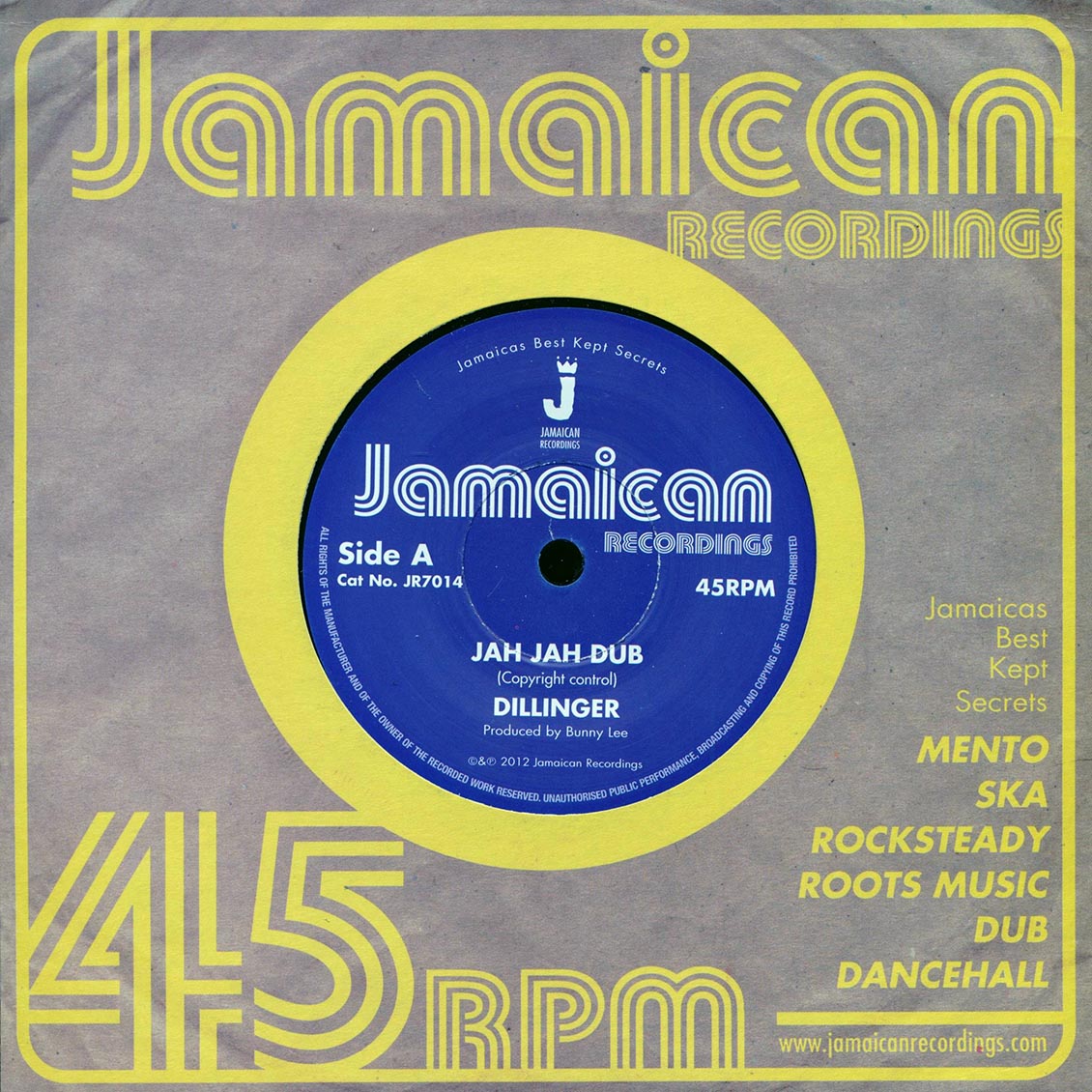 Dillinger - Jah Jah Dub / King Tubby - A Social Version (rhythm: "Johnny Clarke - None Shall Escape")